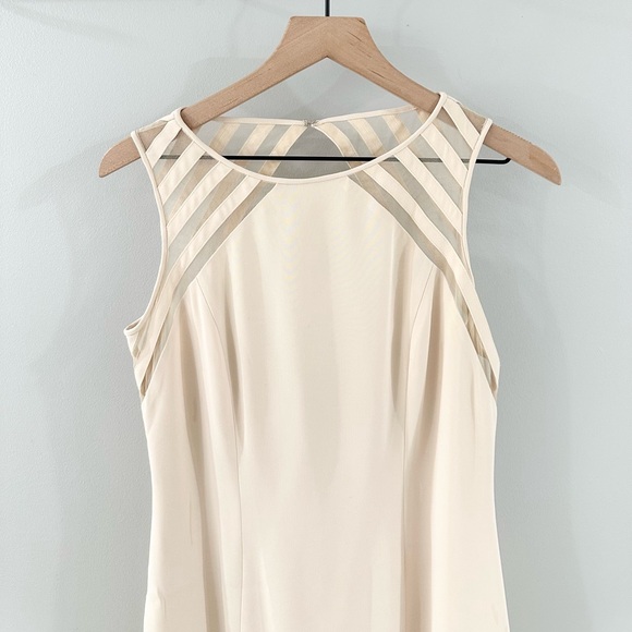 Niteline By Della Roufogali Sheath Dress Cream Size 12 - Picture 2 of 6